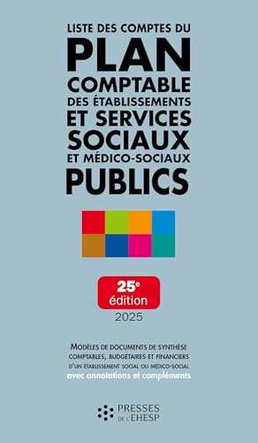 Liste des comptes du plan comptable des établissements et services sociaux et médicosociaux publics