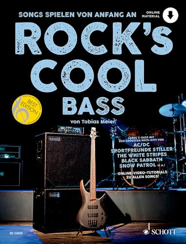 Rock's Cool BASS: Songs spielen von Anfang an. E-Bass.