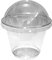 PZ 50 COPPA VASETTO CC 210 (7 OZ) IN PLASTICA CON COPERCHIO PER YOGURT GELATI E MACEDONIE