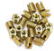20 piezas Insertos autorroscantes de acero al carbono Insertos Roscados Autorroscantes (interior M2*0,4 exterior M4,5 * 0,5 cm)