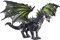 Dungeons & Dragons, Action Figure da 28 cm del Drago Nero Rakor Ispirata al Film L'Onore dei Ladri, Apertura Alare di 50,5 cm, Regalo D&D per Bambini e Bambine dai 4 Anni in Su
