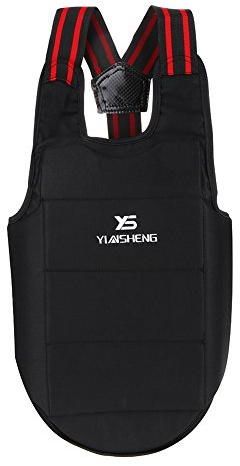 Taekwondo Chest Guard Karate Chest Protector Boxing Chest Protector Karate Sparring Gear for Adults (L) Suitable Height 160 ~ 175cm