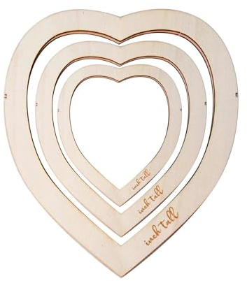 3 Piezas de Moldes de Corte de Macramé, Patrón en Forma de Corazón para Colgar en la Pared, Creaciones de Nudos de Boda