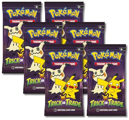 Pokemon 2023 Trick or Trade Mimikyu & Pikachu | 6 Mini Booster Packs