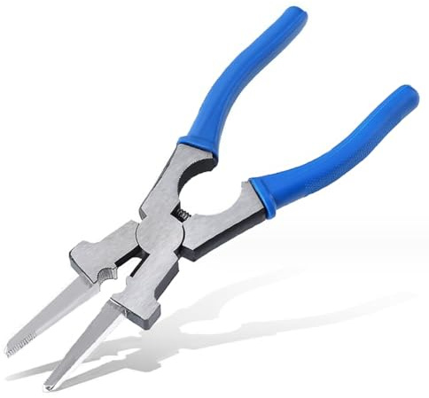 8 MIG Welding Pliers, High Carbon Steel Multi-Functional Welding Pliers, Anti-Rust Mig Welder Plier Clip Tool, Professional Welding Soldering Tool for Wire Cutting, Spatter Scraping