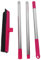Rubber Broom Pet Hair Remover, Telescopic Sweeper for Carpets Hardwood Tile Floors Windows Pet Hair Removal and Deep Cleaning Dust Debris, Floor Scrub Brush Ideal for Indoor and Outdoor Use