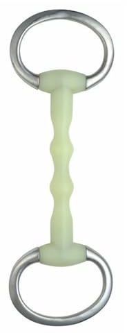 Happy Mouth Ripple Eggbutt Snaffle Dee Horse Bit (5 Inchs)