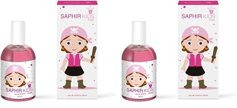 PARFUMS SAPHIR Kids Pink - Eau De Toilette Para Niñas, color Rosa, 100 ml (Paquete de 2)