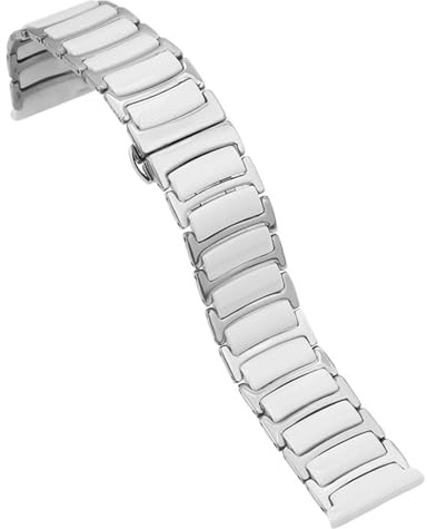 16 mm 18 mm 20 mm 22 mm keramiskt klockband Universal snabbkopplingsrem i rostfritt stål Vikbart spänne Armband
