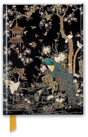 Ashmolean Museum: Embroidered Hanging with Peacock (Foiled Journal) (Flame Tree Notebooks)