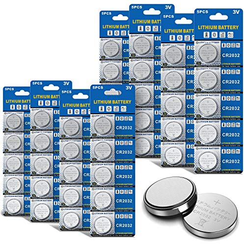 Bemb Lucky Batterien CR2032 Lithium Knopfzellen/Knopfbatterien (3V, 40-er Pack)