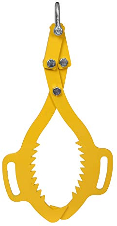 Wiltec Forstzange für Baumstämme bis 760 mm, mit 1500 kg Zugkraft, Holzzange Hebezange Packzange mit 2 Klemmdornen