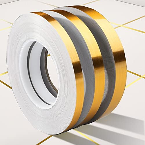 AXYWINBO Keramikfliesen Zierleiste Selbstklebend Bodenband Dichtband,50M*1CM Dekoratives Klebeband,Selbstklebende Bodenbänder,Zierstreifen wasserdichte Ziernähte für Decken Wände Türen Ziernähte