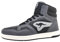 KangaROOS Unisex K-Slam Point Mid Sneaker, Steel Grey/Jet Black, 44 EU