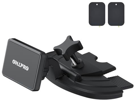 OHLPRO CD Schlitz Tablet Halterung Auto, 360° Universal Magnetisch Tablet Halter Auto, CD Schacht Tablethalterung Auto, KFZ Halterung für iPad Pro Mini Air, Galaxy Tab,Kindle Fire Hd und Switch
