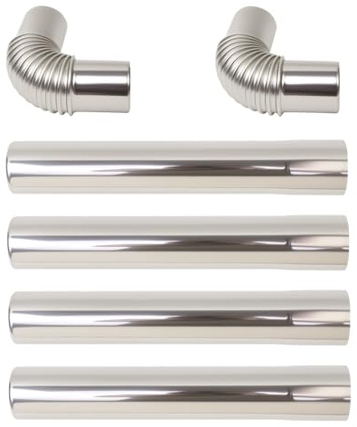 Vent Kit for Tankless Water Heater and Wood Stove - 2.36 x 14.56 304 Stainless Steel Pipe, Corrosion Resistant, Complete Easy Installation Kit