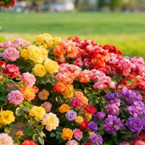 Mixrug Mixed Climbing Rose Seeds for Planting, 295+pcs Rare Rose Flower Seeds, Heirloom Non-GMO Home Garden Bloom Flowers Plants for Outdoors Indoors