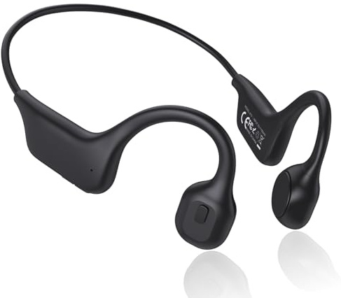 IFECCO Bone Conduction Headphones Bluetooth, Wireless Open Ear Headphones with Mic, IPX5 Waterproof Sports Earphones for Running, Cycling, Hiking, Gym