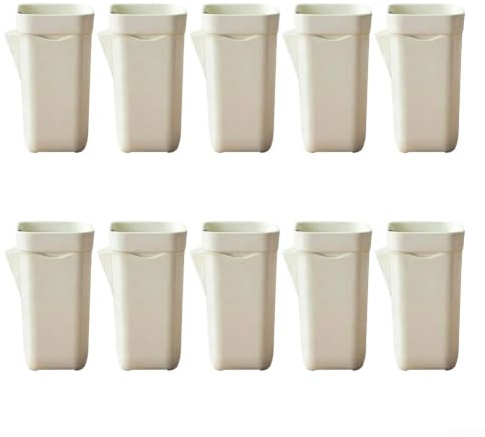 Macetas de riego automático, con agujeros de drenaje, macetas de plástico transparente, para violetas africanas y hoyas, hierbas de interior (10 piezas grandes)