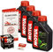 Motul 10W-40 Öl + K&N Ölfilter für Yamaha FZ8 / Fazer 8, 10-15, RN25 - Ölwechselset inkl. Motoröl, Filter, Dichtring