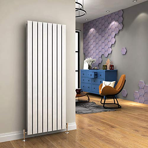 ELEGANT 1600 x 608 mm Vertical Column Designer Radiator White Double Flat Panel Tall Upright Modern Bathroom Central Heating Radiators