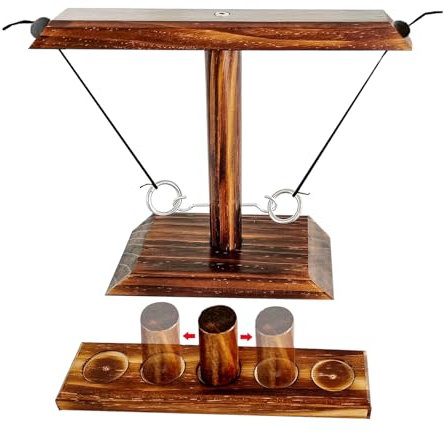 Juxtaposia Ringwurfspiel,Ring Toss Game kann verwendet Werden,um eine Party zu beleben,Ring Toss Hook Geeignet für drinnen und draußen Spielen für Erwachsene.(2Leute)