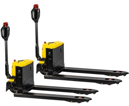 Stark USA 2-Pieces Full Electric Pallet Jack Lithium 3300Lbs Capacity 7.5 Lift 45 x 27 Forks Pallet Truck, Multi-Function Handle