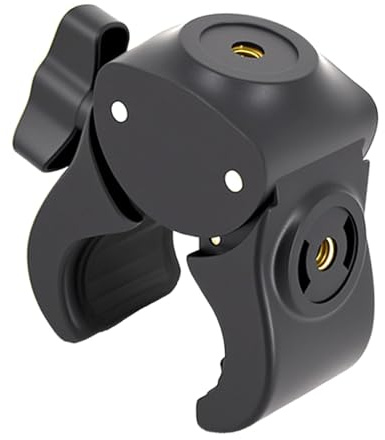 Clip di montaggio per fotocamera compatibile con doppia filettatura da 1/4 per 13-47 mm Fotografia Video Morsetto sicuro Treppiedi per telefono