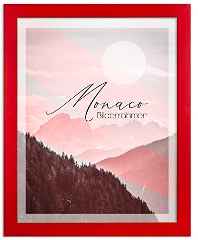 BIRAPA Monaco Cadre Photo 50x70 cm Rouge Cadre Photo Moderne Rouge