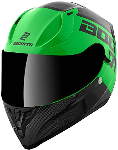 Bogotto V128 BG-X Helm, schwarz/grün, 2XL