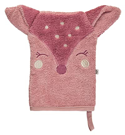 PIPPI Waschlappen mit süßem Tiergesicht - aus Bio-Baumwolle