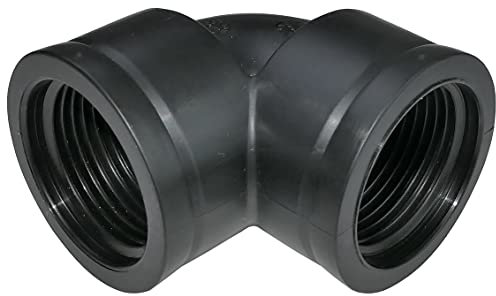 AERZETIX - C51732 - Codo de presión 90° para atornillar 1'' (Ø33mm) hembra/hembra - racor en codo para aducción agua de casa/riego/piscina/tratamiento de agua - presión 10 bares