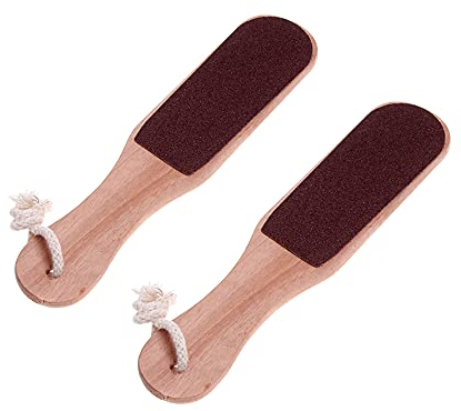 Layhou Cuticle Polisher Lima de Manicura con Escofina para pies de Doble cara para Callos, Lima para Pies de Madera de 2 caras, Removedor de Piel dura y Eliminación de callos