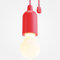greate LED Lampe batteriebetrieben rot - Pull Light 1W mit Zugschalter inkl Batterien - kabellose LED Leuchte warmweiß - mobiles Licht ideal für Garten Zelt Camping Kleiderschrank Party Dekoration