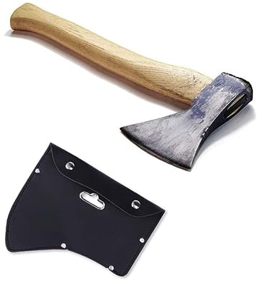 OFFSCH Ax Protective Cover Leather Cover for Head Ax Case for Survival and Felling Outdoor Use