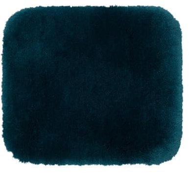 Gözze - Deluxe Badteppich mit extra hohem Flor, 100% Polyester (Mikrofaser), Mit Antirutschbeschichtung, 50 x 45 cm - Lagune