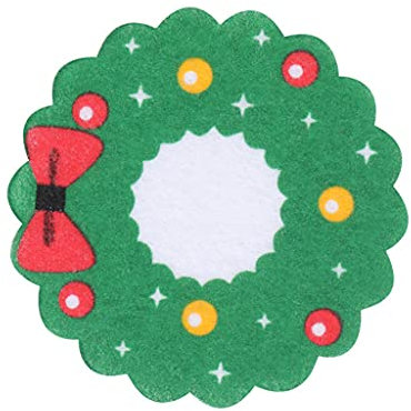 Christmas Drink Wine Tea Coffee Cup Mat Holiday Ornament Table Decoration