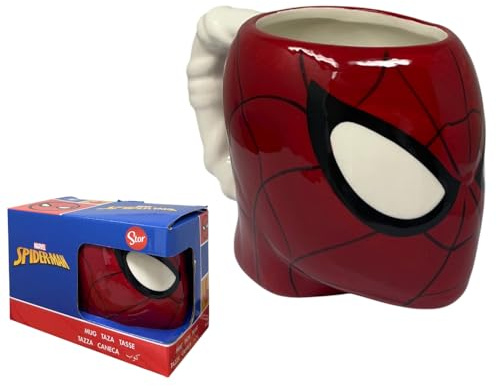 Tasse en céramique Spiderman Marvel 3D modèle mug 415 ml personnage tridimensionnel bol de petit-déjeuner pour enfants collectionnable