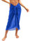 Svanco Damen Sarong Pareo Chiffon Bikini Cover Up Vertuschen Strandtuch Wickelrock Beach Wrap Für Strand Rock Swimsuit Lang Strandkleid Multifunktional Einheitsgröße(Marineblau)