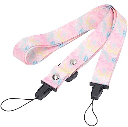 Kamerahalsrem, 1,2 M Tryckt Mönster Kamerahalsaxelrem Justerbar Kamerarem för Mini 12 11 8 9 Kamera (Rosa graffiti)