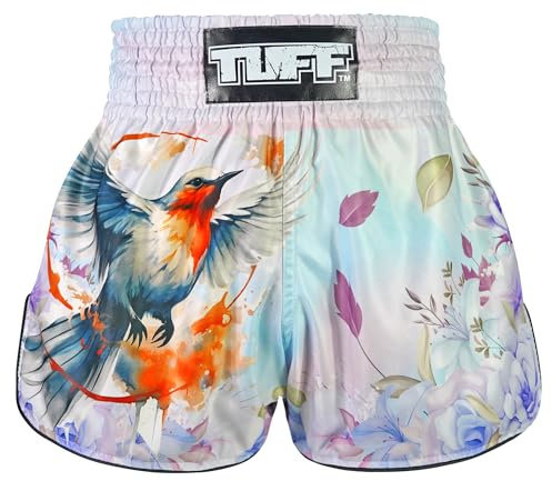 Tuff Sport Muay Thai Boxing Shorts, Retro Styles, Classic Slim Cut, MMA, Kickboxing, Workout Set, Tuf-rms113-mtc, XL