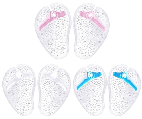 3 Paia Di Cuscinetti Per L'Avampiede, Protezioni Separatore Per dito, Infradito Protettivi Per Dita, Gel Antiscivolo