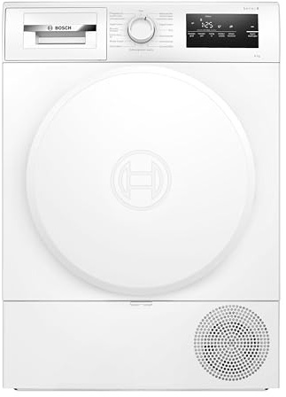 Bosch WTH83VV4, Serie 4, Wärmepumpentrockner, 8 kg, AutoDry, Quick-40-Trocknen, Nachlegefunktion, Sensitive-Drying-System, Anti Vibration Design, 63 dB, LED-Display, Touch-Control, Zeitvorwahl