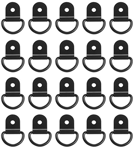 20Pcs Cargo Trailer Montaggio Superficie Tie-Down D-Rings Per Camion Tie Down Ancore Cargo D Anelli Heavy Duty Tie Down Ancoraggi Strap Ganci