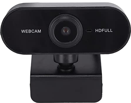 Pssopp Cámara Web 1080P, Cámara de Computadora Full HD con Enfoque Automático y Micrófono Incorporado, para Videoconferencias de Transmisión en