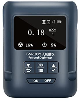 GENYS Mini Portable Dosimeter/Geiger Counter/Nuclear Radiation Detector Beta Gamma X ray Data Logger Recorder Realtime Monitoring Test Equipment-High Sensitivity (Size : Type 2)