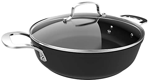 Cecotec Kochtopf Polka 24 und 28 cm. Aluminium, Antihaftbeschichtung, geeignet für alle Herdarten und Spülmaschine, formbeständiger Boden (Fantasy Silver-Kollektion, 28 cm. Niedriger Topf)