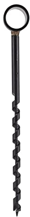 Perceuse à tarière manuelle,perceuse de survie,vis autotaraudeuse noire incisive facile à transporter en acier au carbone robuste pour la nature forsauvage(10‑230mm/0, 39‑9, 06 pouces)