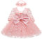 Bébé Fille Petite Robes Tutu Fleur Mariage Anniversaire Cake Smash Saint-Valentin Noël Baptême Robe de soirée fête Rose 3 Mois