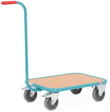 Ameise Griffroller | 250 kg Tragkraft | HxBxT 87,4 x 50 x 60,5 cm | demontierbarer Griff | 4 TPE-Rollen | stabiles Stahlgestell | stoß- und Kratzfest | bodenschonend | Schiebewagen | Transporthilfe